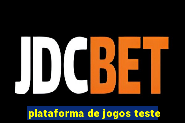 plataforma de jogos teste